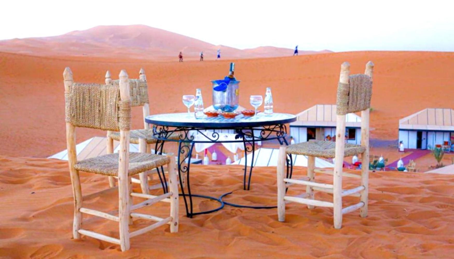 Luxury Bedouin Camp Bed & Breakfast Merzouga Exterior photo